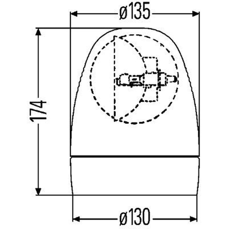 Hella Rotating Beacon Wide High 2RL 007 337-021