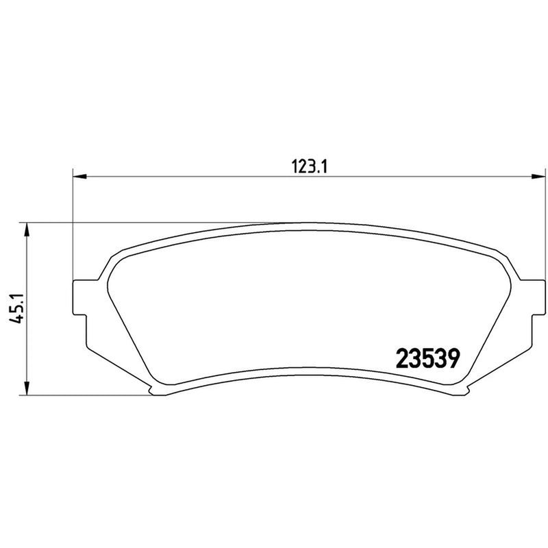 Brembo 4 x Rear Brake Pad Set P83049