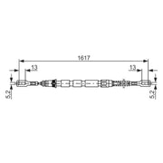 Bosch Handbrake Cable Right Rear 1 987 477 843