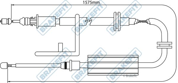 Apec Handbrake Cable Right Rear fits Land Rover Freelander 2 2006-2014 2.2 3.2