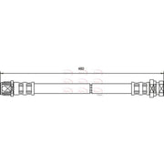 Apec Brake Hydraulic Hose Line Rear Left HOS3619