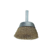 Lessmann DIY Cup Brush with Shank 50mm, 0.25 Brass Wire - 430.126.07