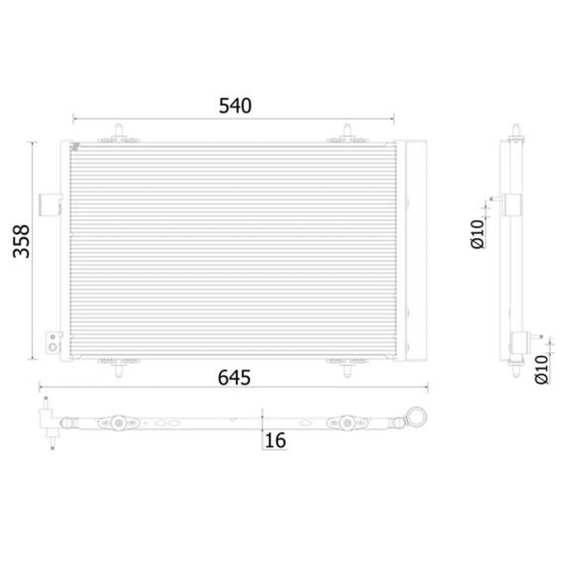 Mahle Air Conditioning Condenser AC 938 000P