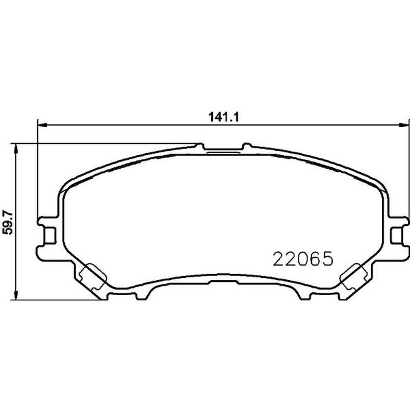 DON Front Brake Pad Set PCP2220