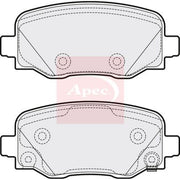 Apec Rear Brake Pad Set PAD2069