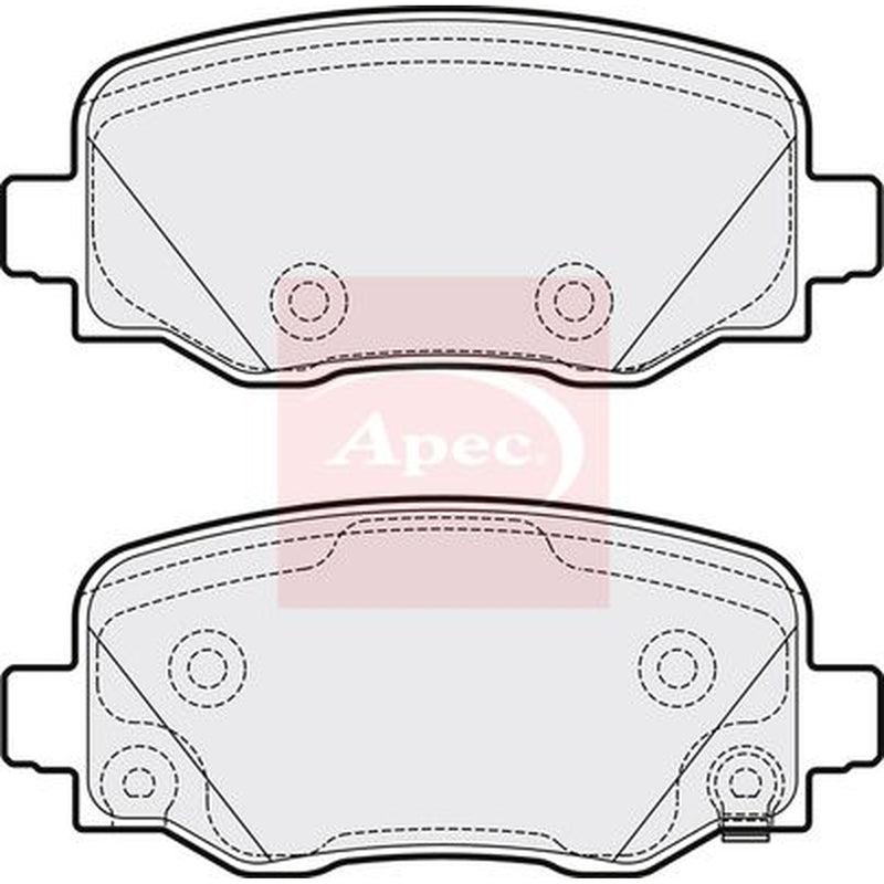 Apec Rear Brake Pad Set PAD2069