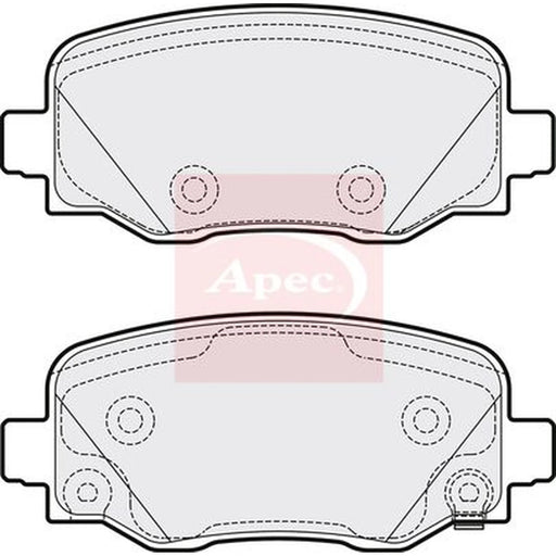 Apec Rear Brake Pad Set PAD2069
