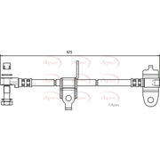 Apec Brake Hydraulic Hose Line Front Left HOS3557
