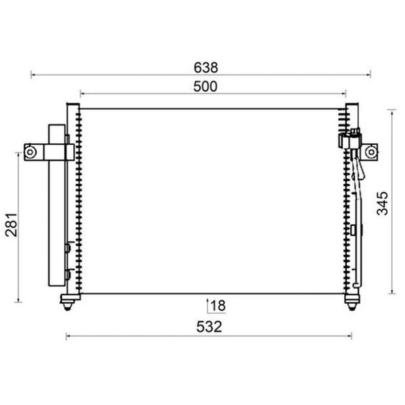 Mahle Air Conditioning Condenser AC 417 000S