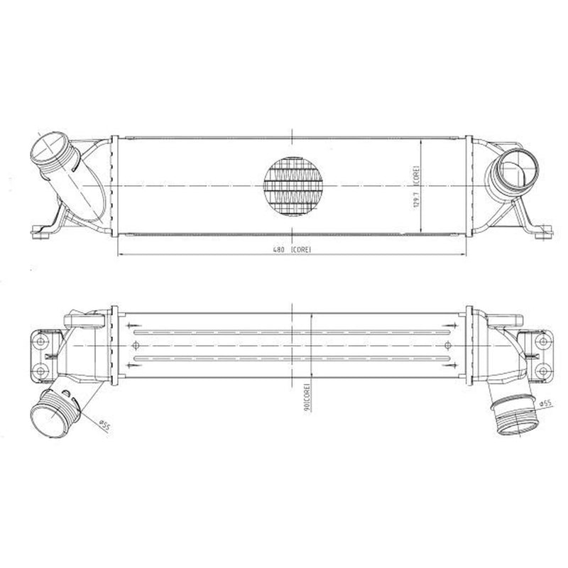 NRF Intercooler (Charge Air Cooler) 309062