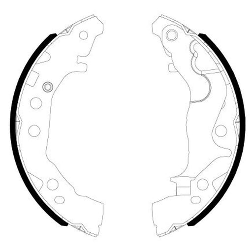 Mintex 4 x Brake Shoe Set Axle Kit MFR771