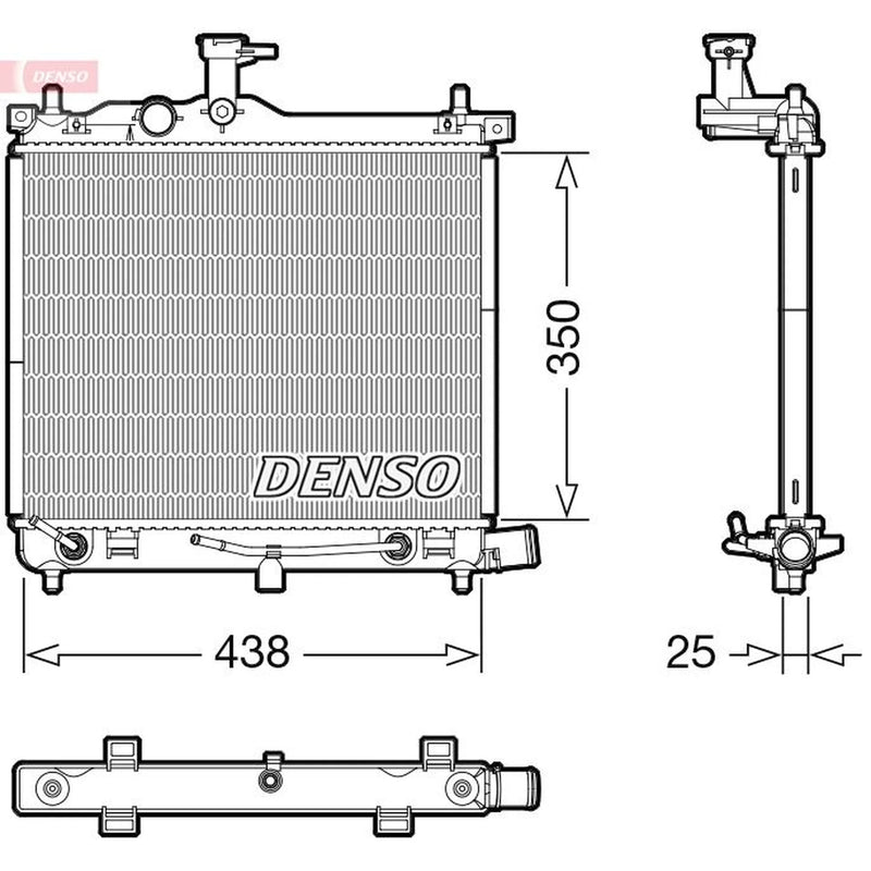 Denso Engine Radiator DRM41023