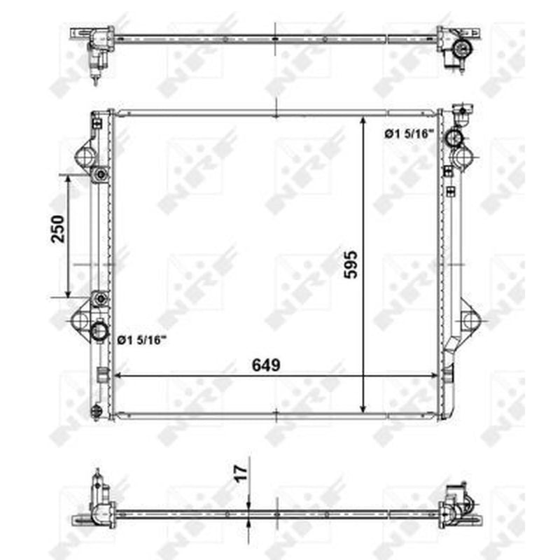 NRF Engine Radiator 56104