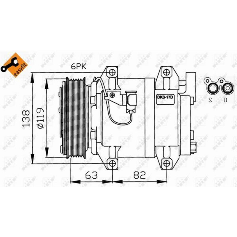 NRF Air Conditioning Compressor 32211