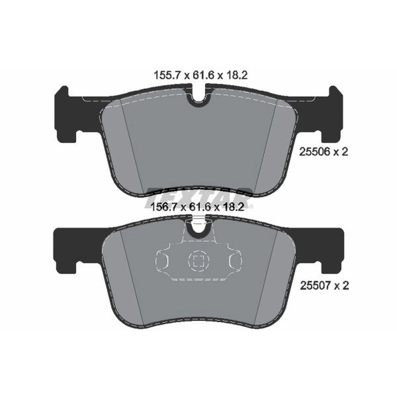 Textar Front Brake Pad Set 2550601