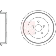 Apec Brake Drum Assembly Rear DRM9999