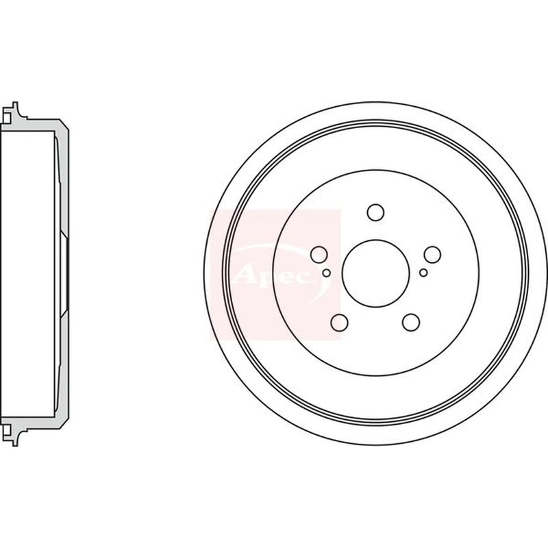 Apec Brake Drum Assembly Rear DRM9999