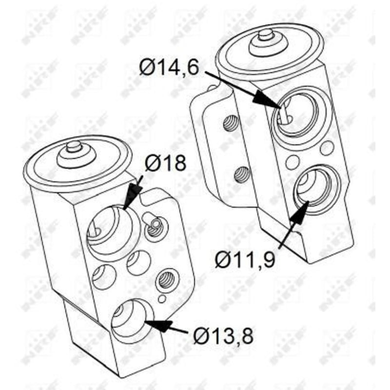 NRF Air Conditioning Expansion Valve 38417