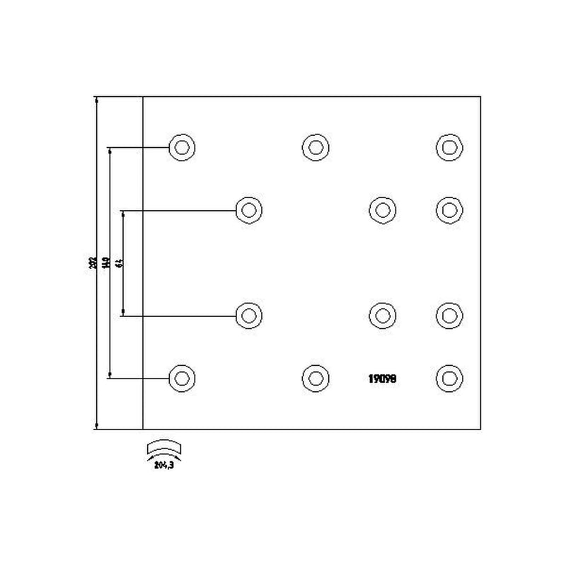 DON Don Cv Brake Lining Set PB4212S7141