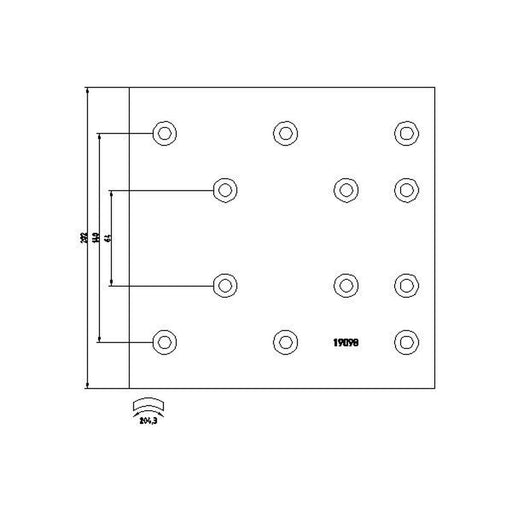 Textar Textar Cv Brake Lining Set 1909101