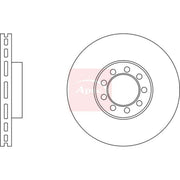 Apec 2 x Vented Front Brake Discs DSK2842