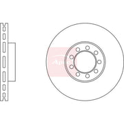 Apec 2 x Vented Front Brake Discs DSK2842