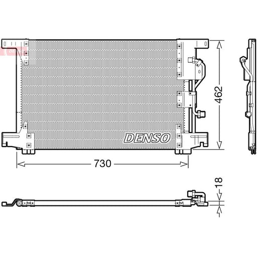 Denso Air Conditioning Condenser DCN99073
