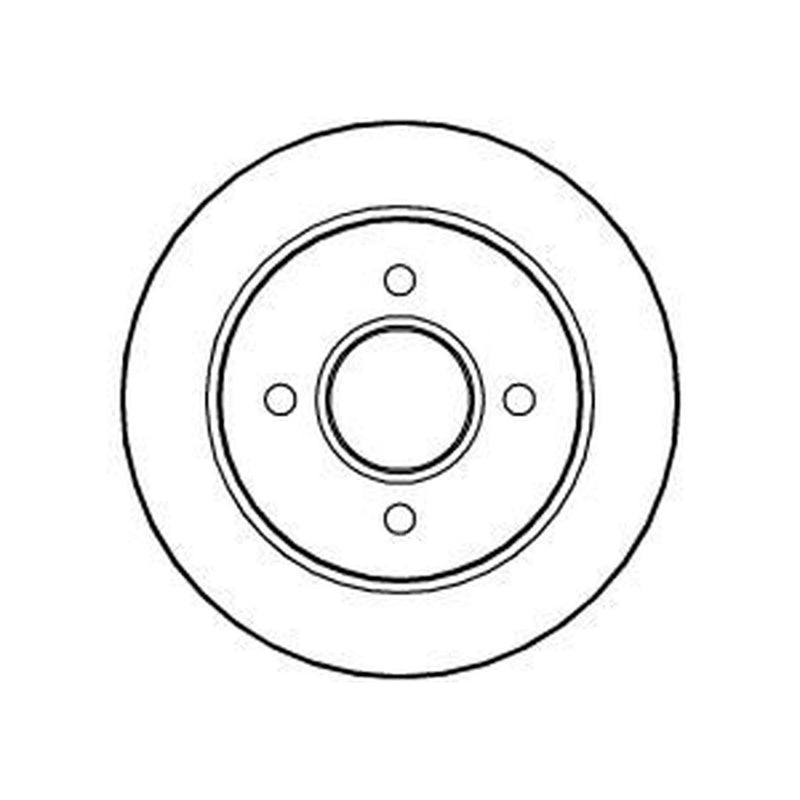 Abtex 2 x Vented Rear Brake Discs BD355V