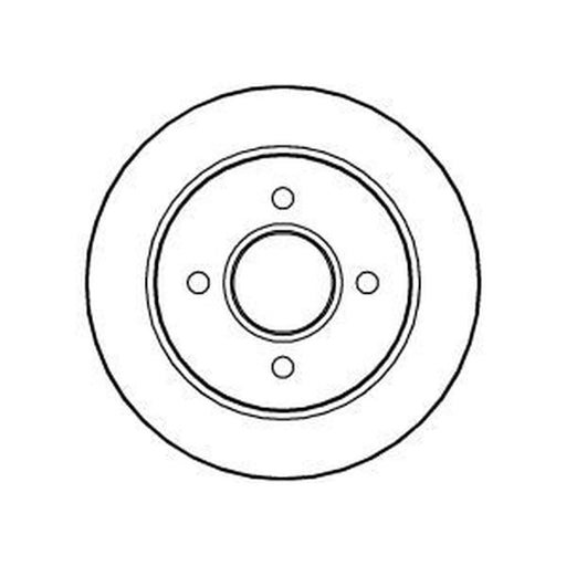 Abtex 2 x Vented Rear Brake Discs BD355V
