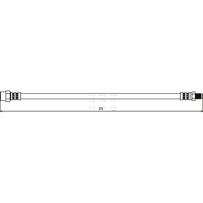 Apec Brake Hydraulic Hose Line Front HOS3158