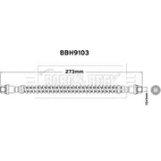 Borg & Beck Brake Hydraulic Hose Line Rear Left BBH9103
