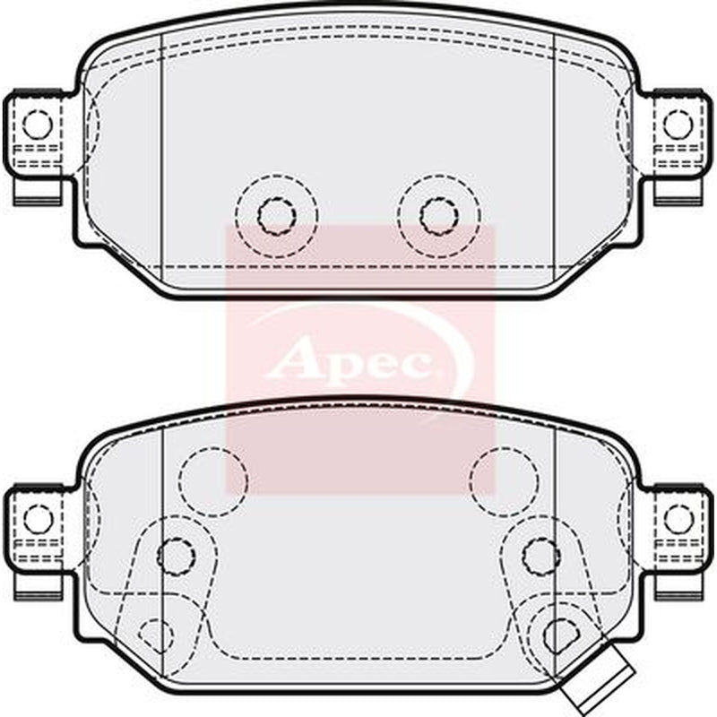 Apec Rear Brake Pad Set PAD2241