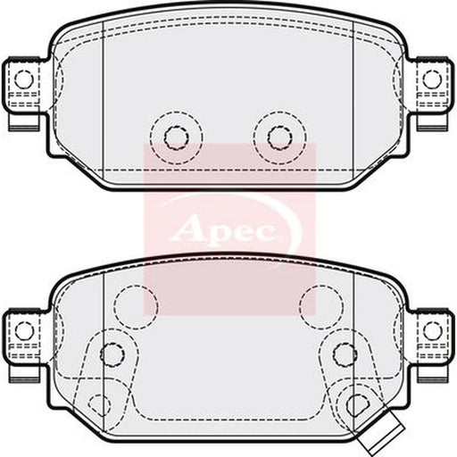 Apec Rear Brake Pad Set PAD2241