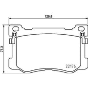 Mintex Front Brake Pad Set MDB3724
