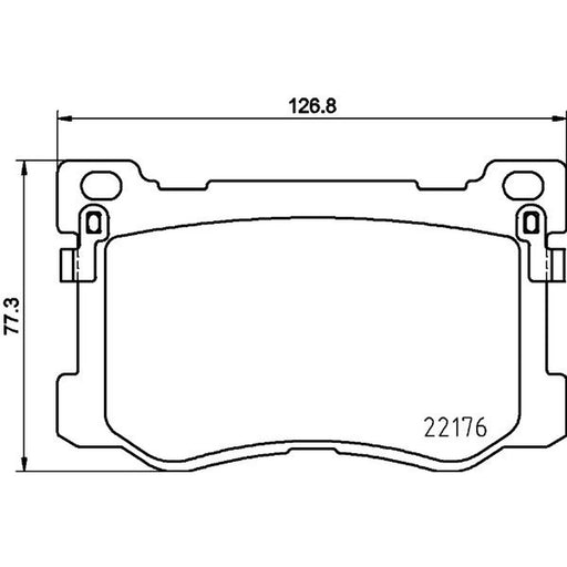 Mintex Front Brake Pad Set MDB3724