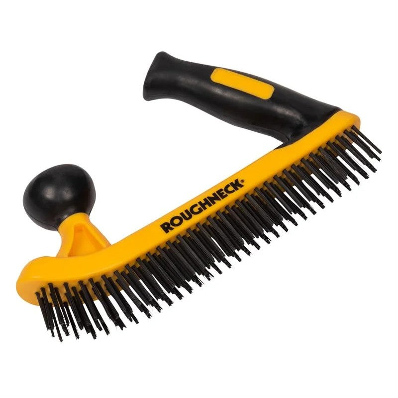 Roughneck Two-Handed Wire Brush Soft-Grip - 52-052