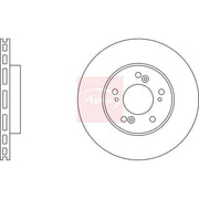 Apec 2 x Vented Front Brake Discs DSK2204