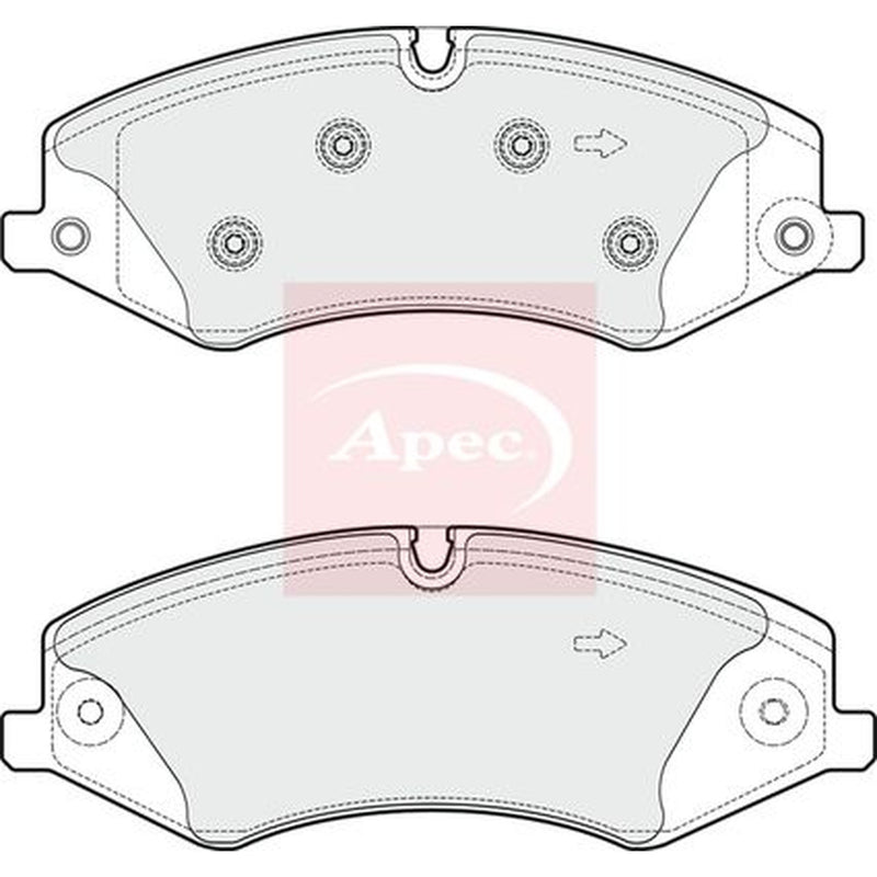 Apec Front Brake Pad Set PAD1836