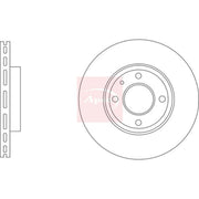 Apec 2 x Vented Front Brake Discs DSK4147