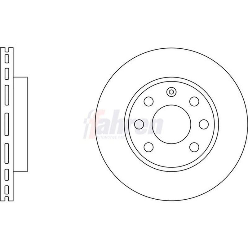 Fahren 2 x Vented Front Brake Discs FBD6081