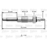 Valeo Diesel Engine Glow Plug 345100