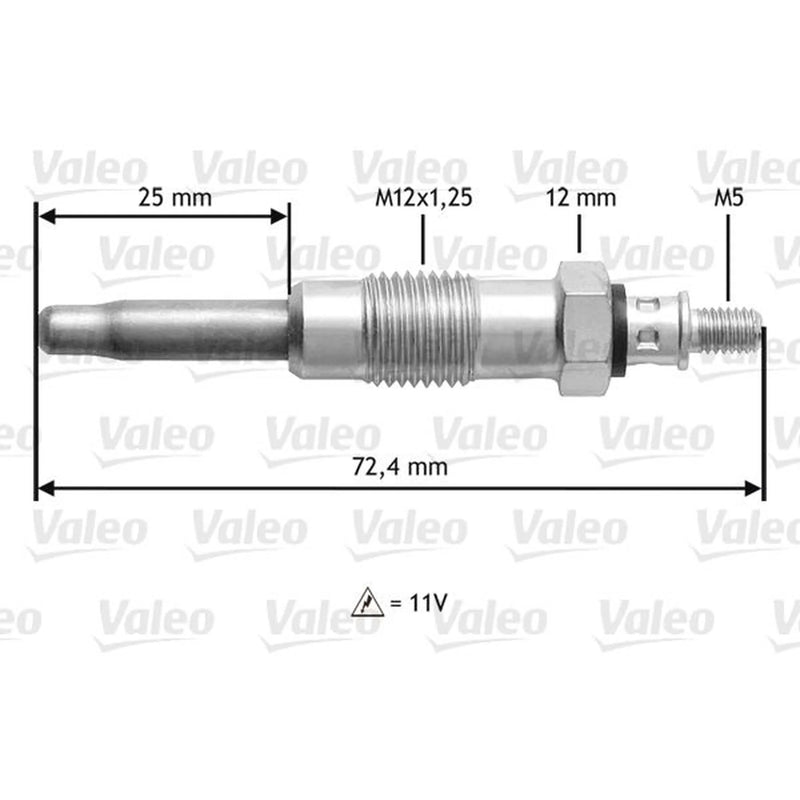 Valeo Diesel Engine Glow Plug 345100