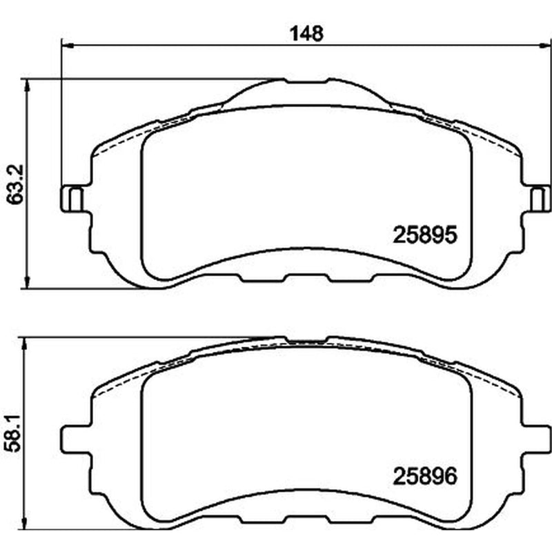 DON Front Brake Pad Set PCP2003