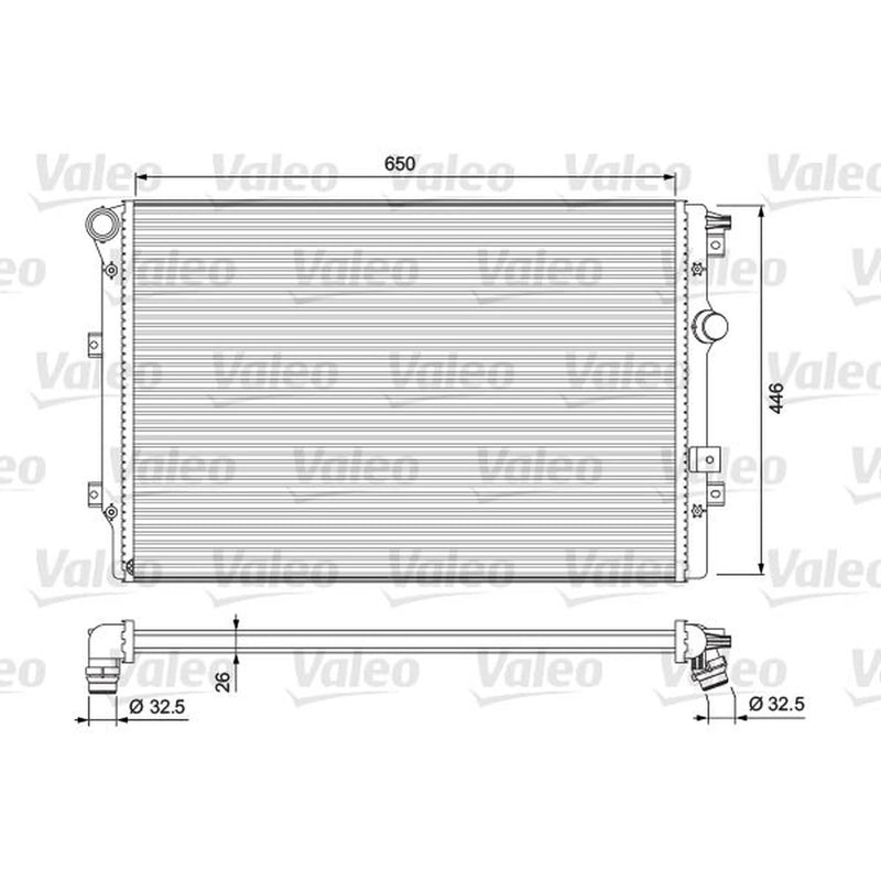Valeo Engine Radiator 701728