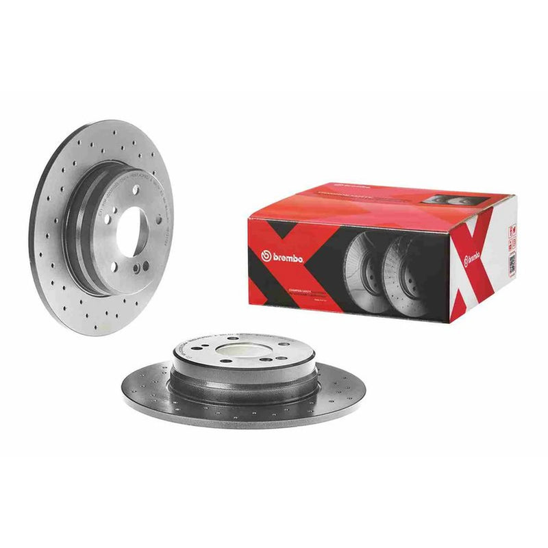 Brembo Xtra 2 x Perforated Rear Brake Discs 08.7211.2X