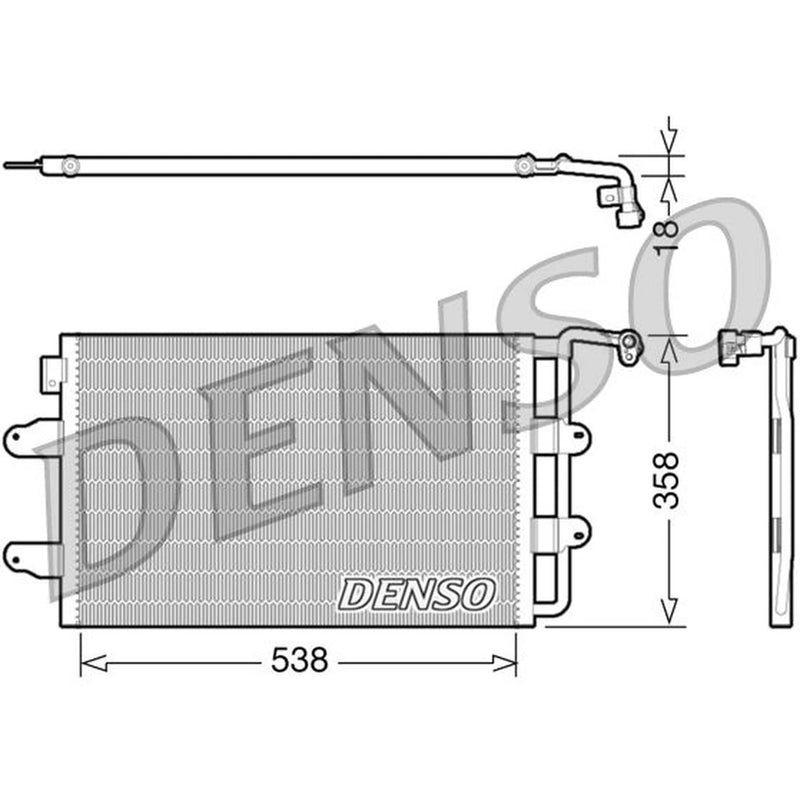 Denso Air Conditioning Condenser DCN32026