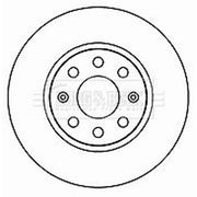 Borg & Beck 2 x Solid Front Brake Discs BBD4715