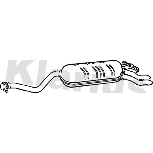 Klarius Box With Tail Pipe Rear MZ219X