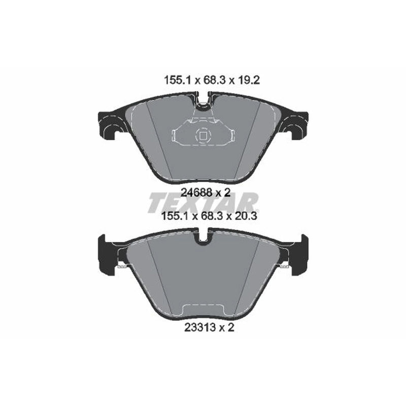 Textar Front Brake Pad Set 2468801