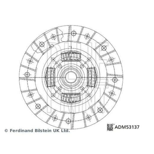 Blue Print Clutch Friction Disc Plate 22 Splines ADM53137
